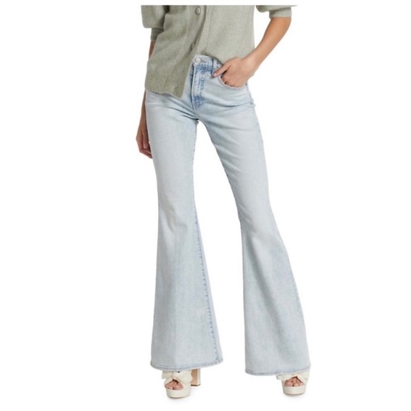 Veronica Beard flare jeans Color is Sky NEW - Picture 2 of 10